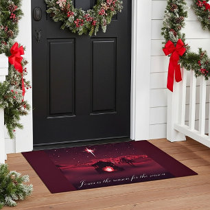Jesus is the reason Nativity Doormat
