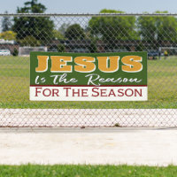 Jesus Is The Reason Red Green Christian Christmas