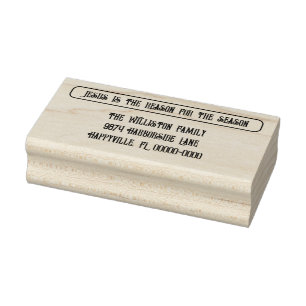 Jesus is the Reason Return Address Ink Stamp