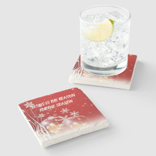 Jesus Is The Reason Stone Coaster Sparkling