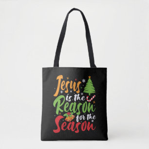 Jesus Is The Reason The Season Christmas Pyjamas Tote Bag