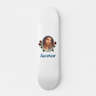 Jesus is the saviour skateboard