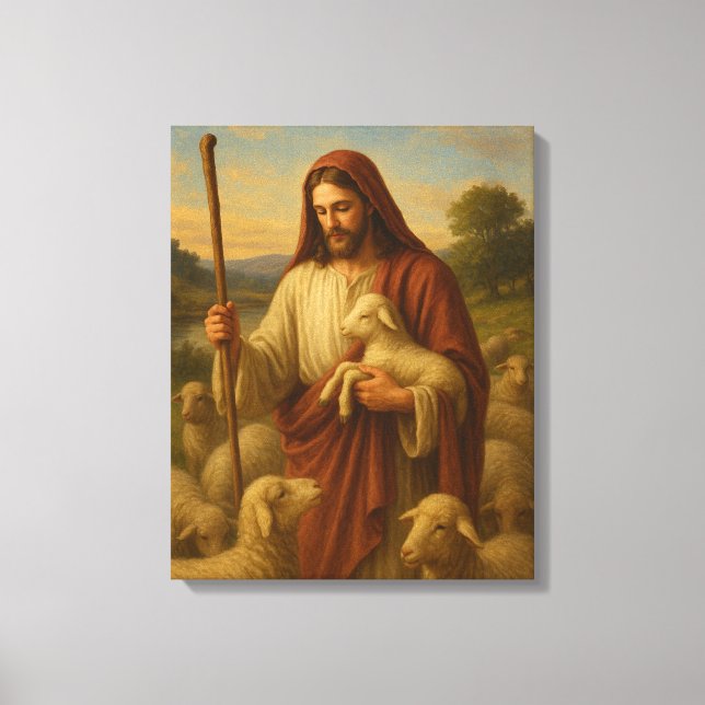 Jesus Is the Shephard #2™ LDS Wall Art Canvas (Front)