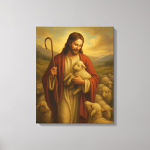 Jesus Is the Shephard #3™ LDS Wall Art Canvas