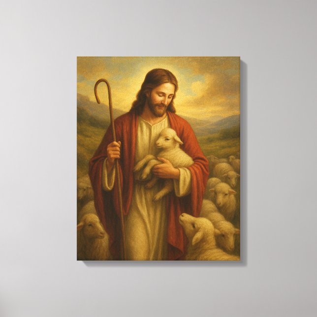 Jesus Is the Shephard #3™ LDS Wall Art Canvas (Front)