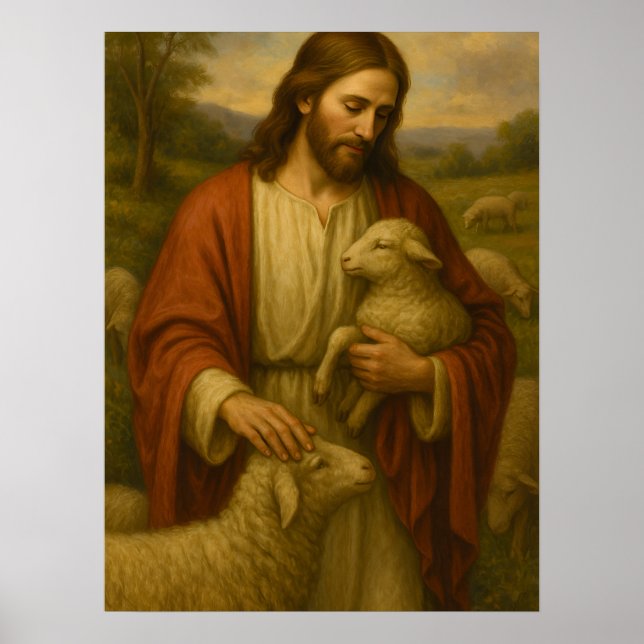 Jesus Is the Shephard #4™ LDS Wall Art Poster (Front)