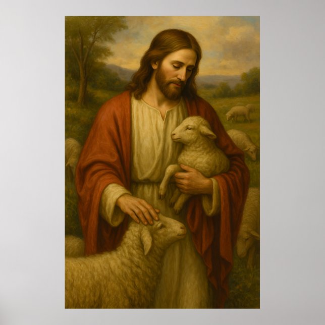 Jesus Is the Shephard #4™ LDS Wall Art Poster (Front)
