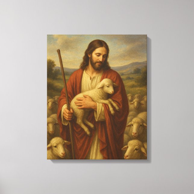 Jesus Is the Shephard #5™ LDS Wall Art Canvas (Front)