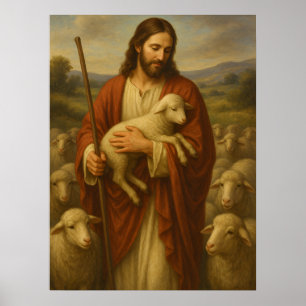 Jesus Is the Shephard #5™ LDS Wall Art Poster