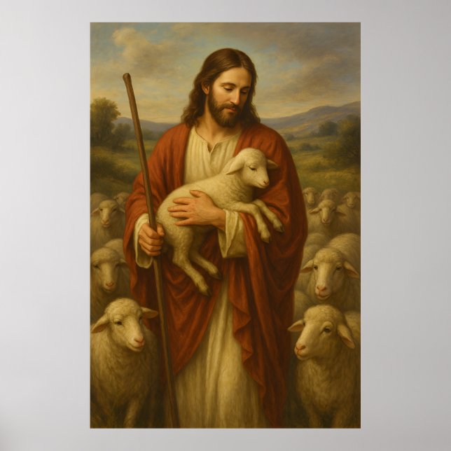 Jesus Is the Shephard #5™ LDS Wall Art Poster (Front)