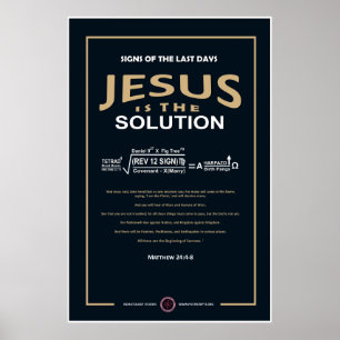 Jesus is the Solution Poster