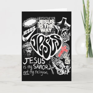 Jesus Is The Way Christian Bible Verse God Faith W Card