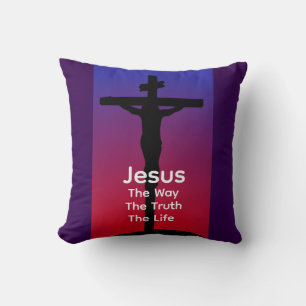 Jesus is the way cushion