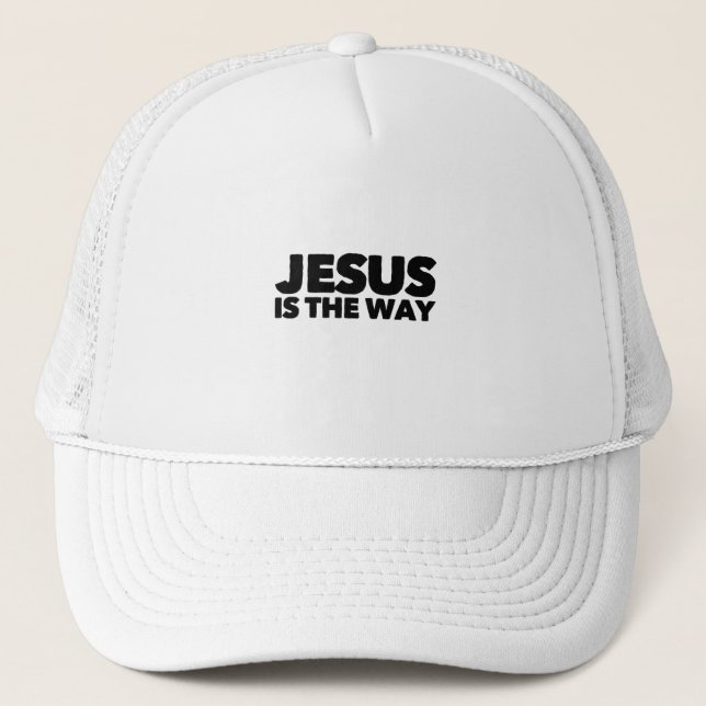 Jesus Is The Way Trucker Hat (Front)
