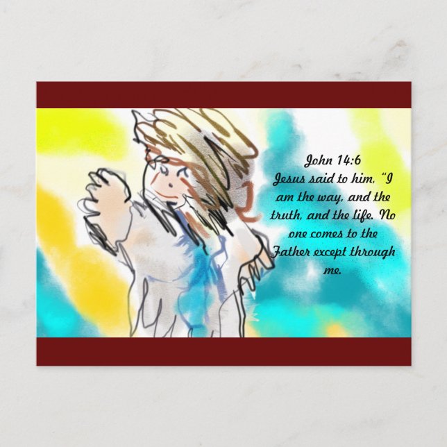 Jesus is way postcard (Front)