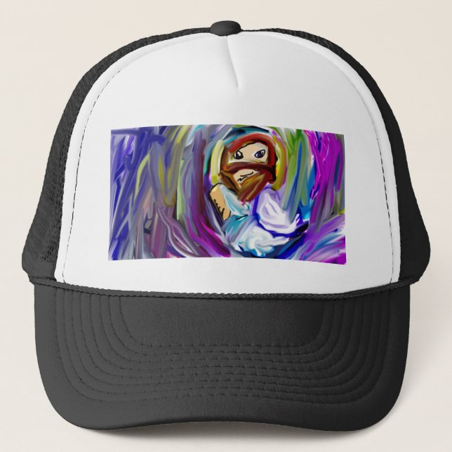 Jesus Is way wave love Trucker Hat (Front)