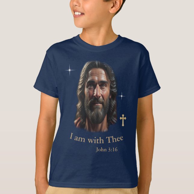Jesus is with thee T-Shirt (Front)