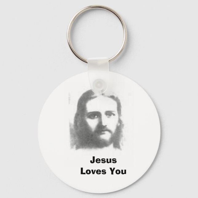 jesus, Jesus Loves You Key Ring (Front)
