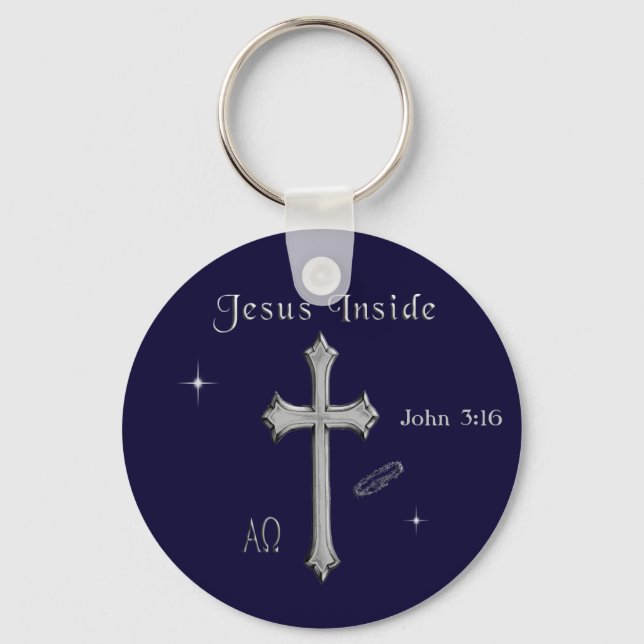 Jesus John 3:16 Key Ring (Front)