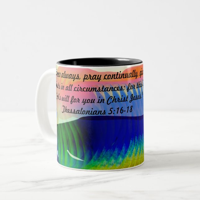 jesus joice Two-Tone coffee mug (Front Left)