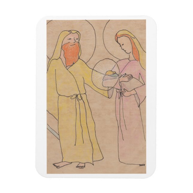 Jesus Joseph and Mary Magnet (Vertical)