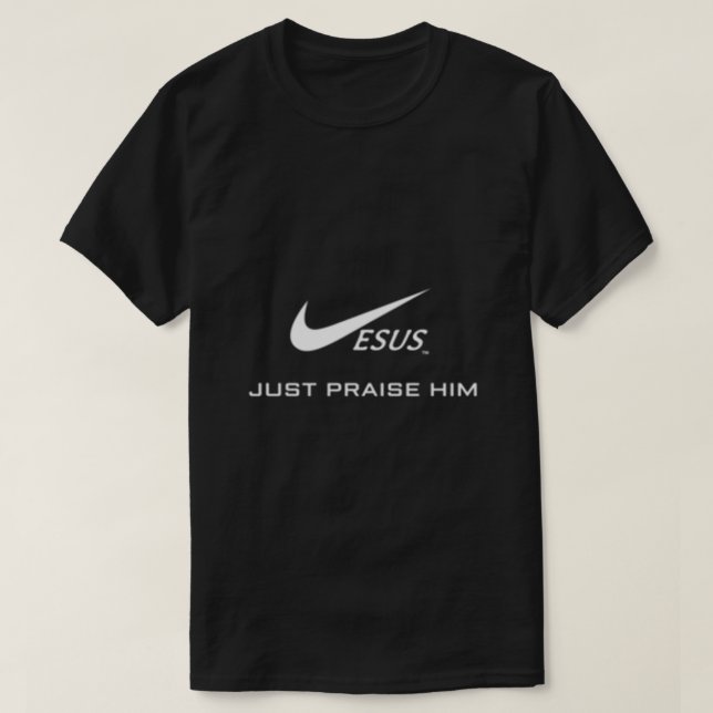 Jesus Just Praise HIM  Jesus Surfed Christian Long T-Shirt (Design Front)