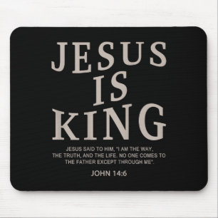 Jesus King Christian Men Youth God Good Son Brothe Mouse Mat