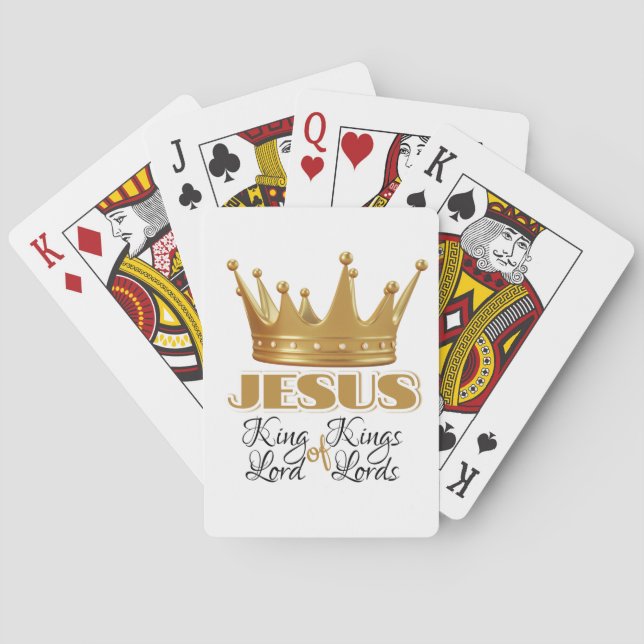 Jesus. King of Kings and Lord of Lords. Playing Cards (Back)
