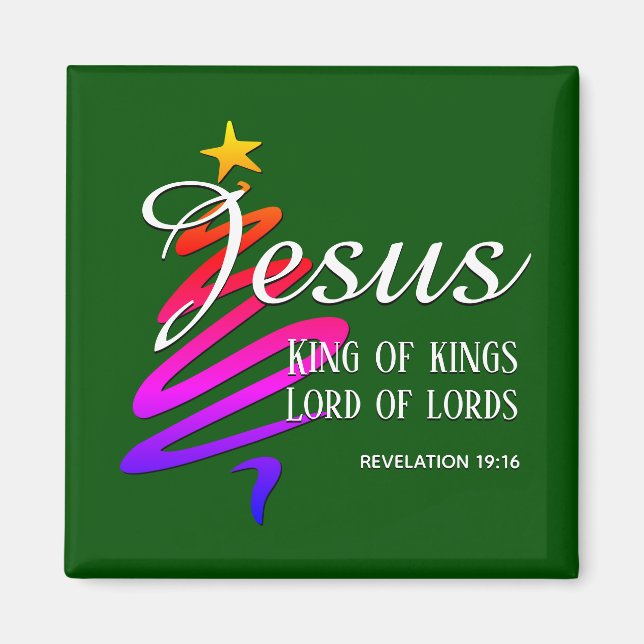 JESUS KING OF KINGS Christmas Magnet (Front)