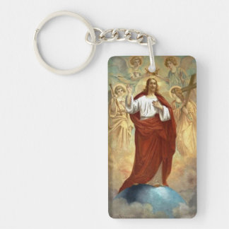Jesus, King of the World Key Ring