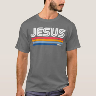 Jesus King Retro Vintage Design T-Shirt