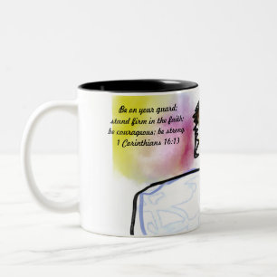 jesus king Two-Tone coffee mug