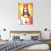 Jesus King Wrapped Canvas