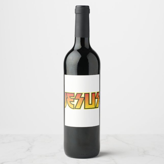 Jesus Kiss Rocks  6 Wine Label (Front)