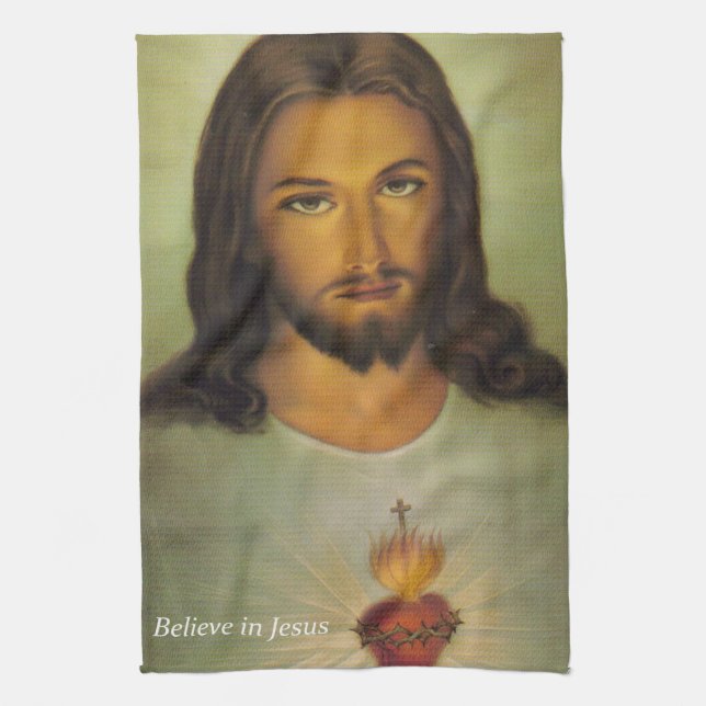 Jesus kitchen hand towel (Vertical)