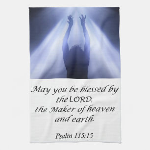Jesus kitchen hand towel Psalm 115:15