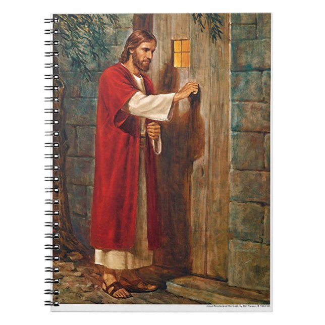 Jesus knocks On The Door Notebook (Front)