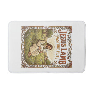 Jesus Lamb Pasture Cute Jesus Lamb Pasture Cute Ch Bath Mat