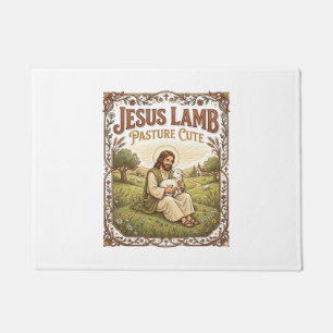 Jesus Lamb Pasture Cute Jesus Lamb Pasture Cute Ch Doormat