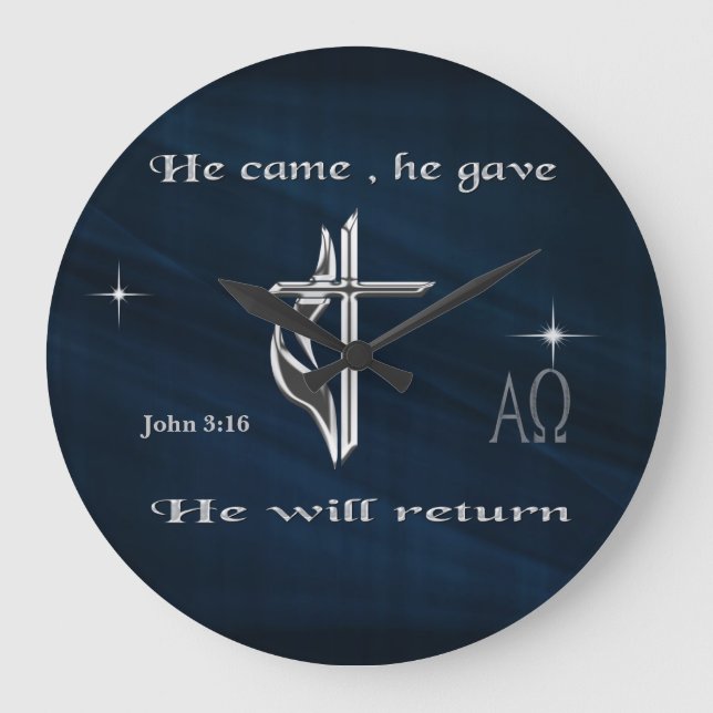 Jesus Large Clock (Front)