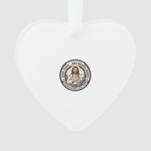 Jesus Laundry Chores Humour Shirt Christian Graphi Ornament