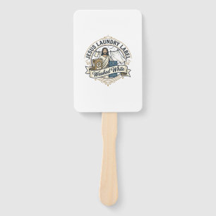 Jesus Laundry Label Washed White Jesus Laundry Was Hand Fan