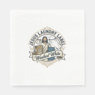Jesus Laundry Label Washed White Jesus Laundry Was Napkin