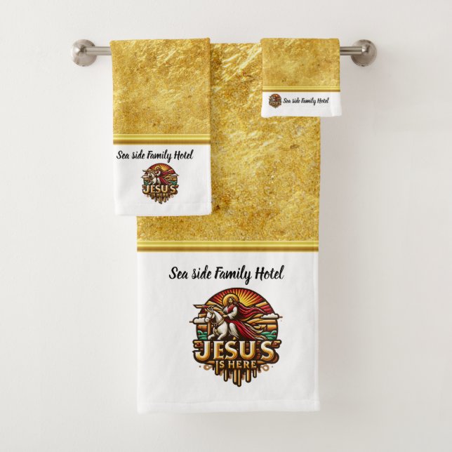 Jesus Leads Us Into New Light Bath Towel Set (Insitu)