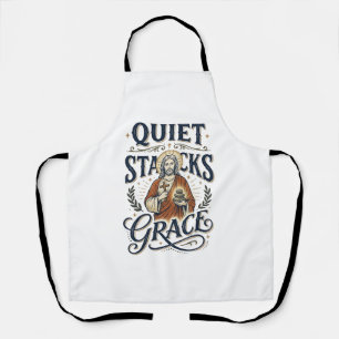 Jesus Librarian Graphic Tee Christian Art_1 Apron