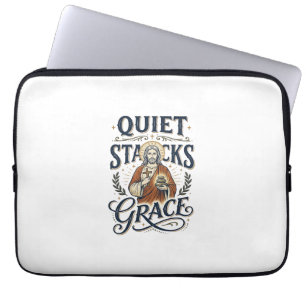 Jesus Librarian Graphic Tee Christian Art_1 Laptop Sleeve