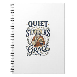 Jesus Librarian Graphic Tee Christian Art_1 Notebook