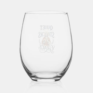 Jesus Librarian Graphic Tee Christian Art_1 Stemless Wine Glass