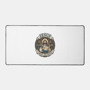 Jesus Library Card Archive Jesus Library Card Arch Desk Mat