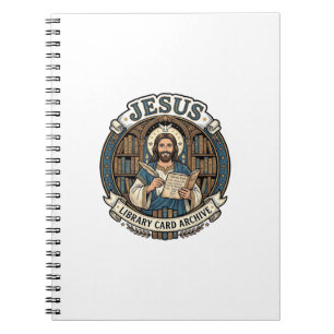 Jesus Library Card Archive Jesus Library Card Arch Notebook